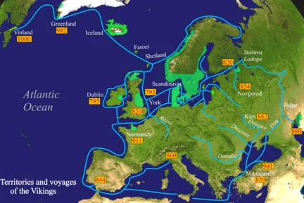 Scandinavian settlements and voyages